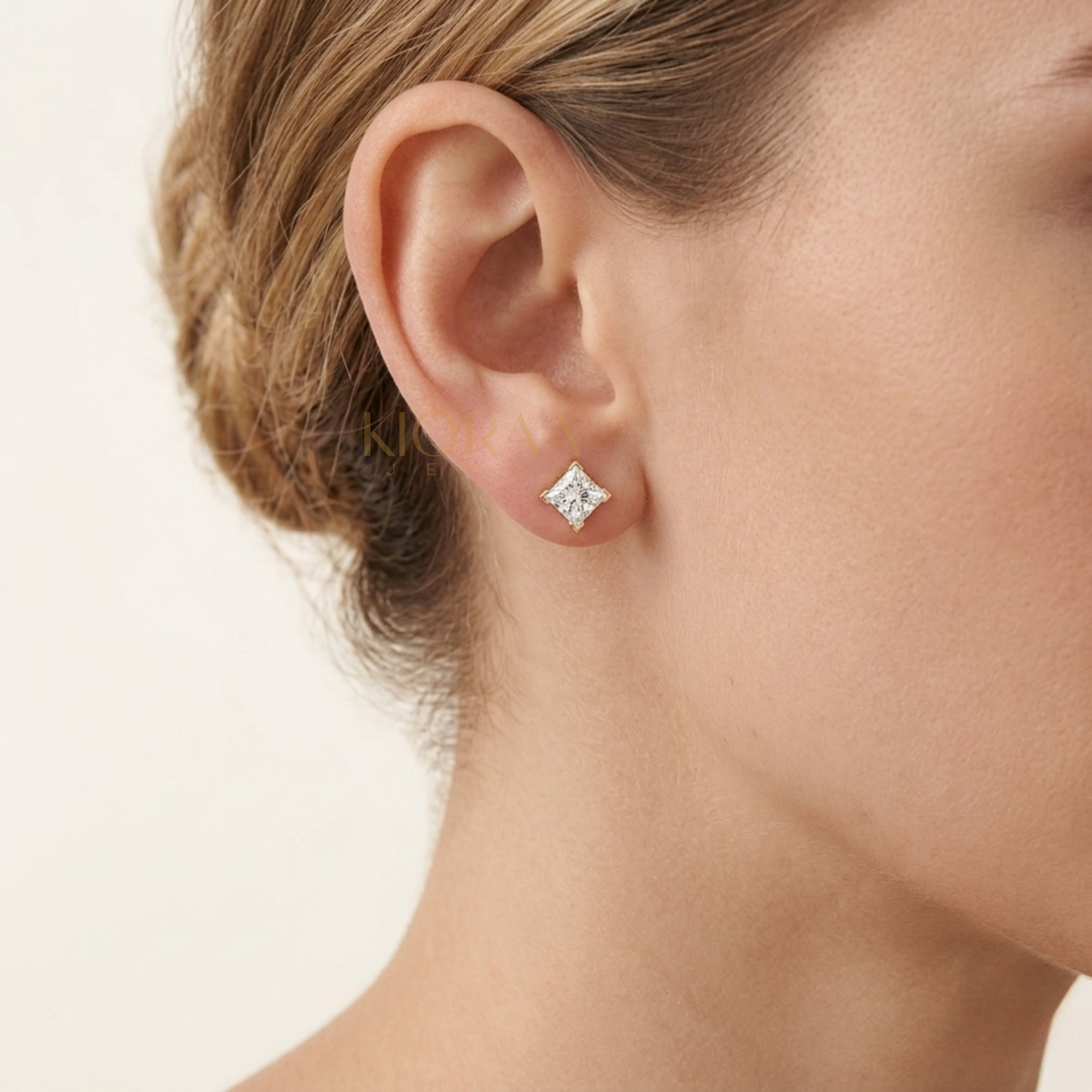 Classic V Prong Lab Diamond Studs