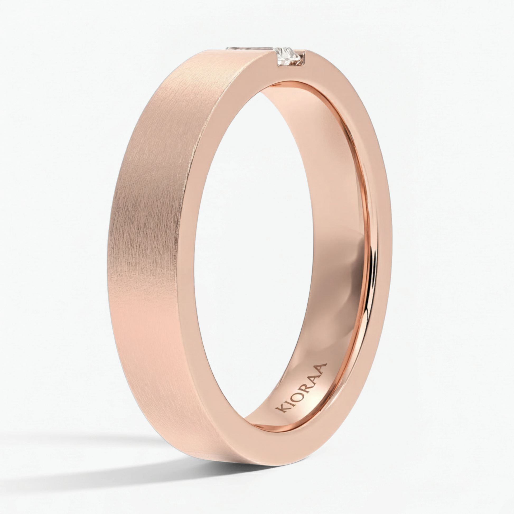 Baguette Lab Grown Diamond Men's Engagement Ring