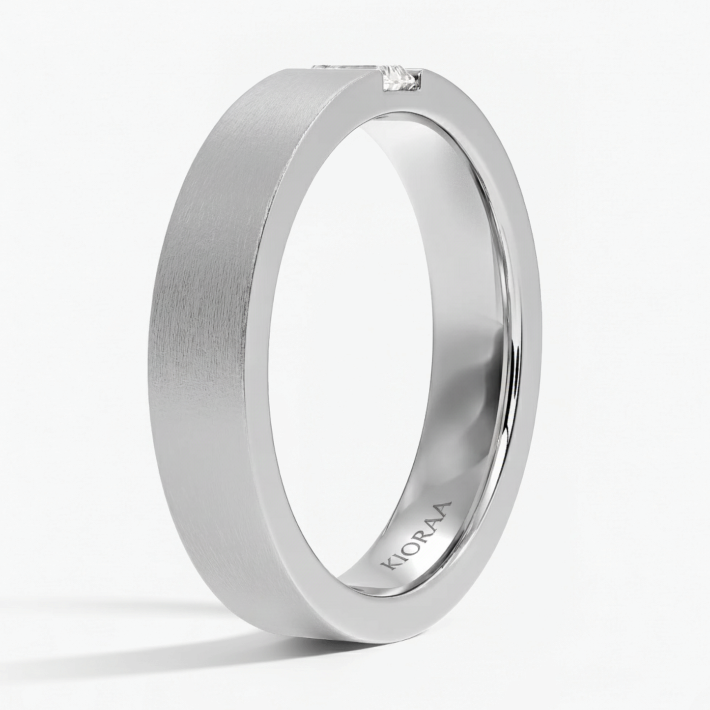 Baguette Lab Grown Diamond Men's Engagement Ring