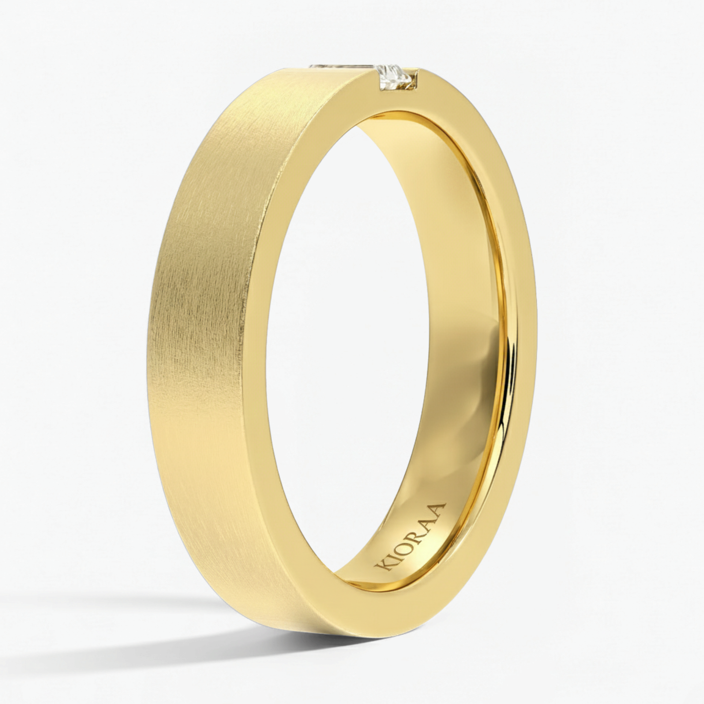 Baguette Lab Grown Diamond Men's Engagement Ring
