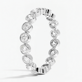 Classic Round Bezel Set Eternity Wedding Ring, thumbnail 7