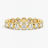 Classic Round Bezel Set Eternity Wedding Ring, thumbnail 4