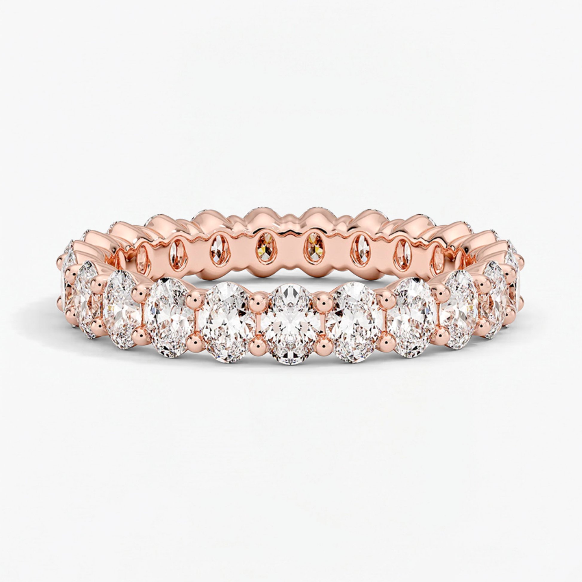 Classic Oval Eternity Wedding Ring