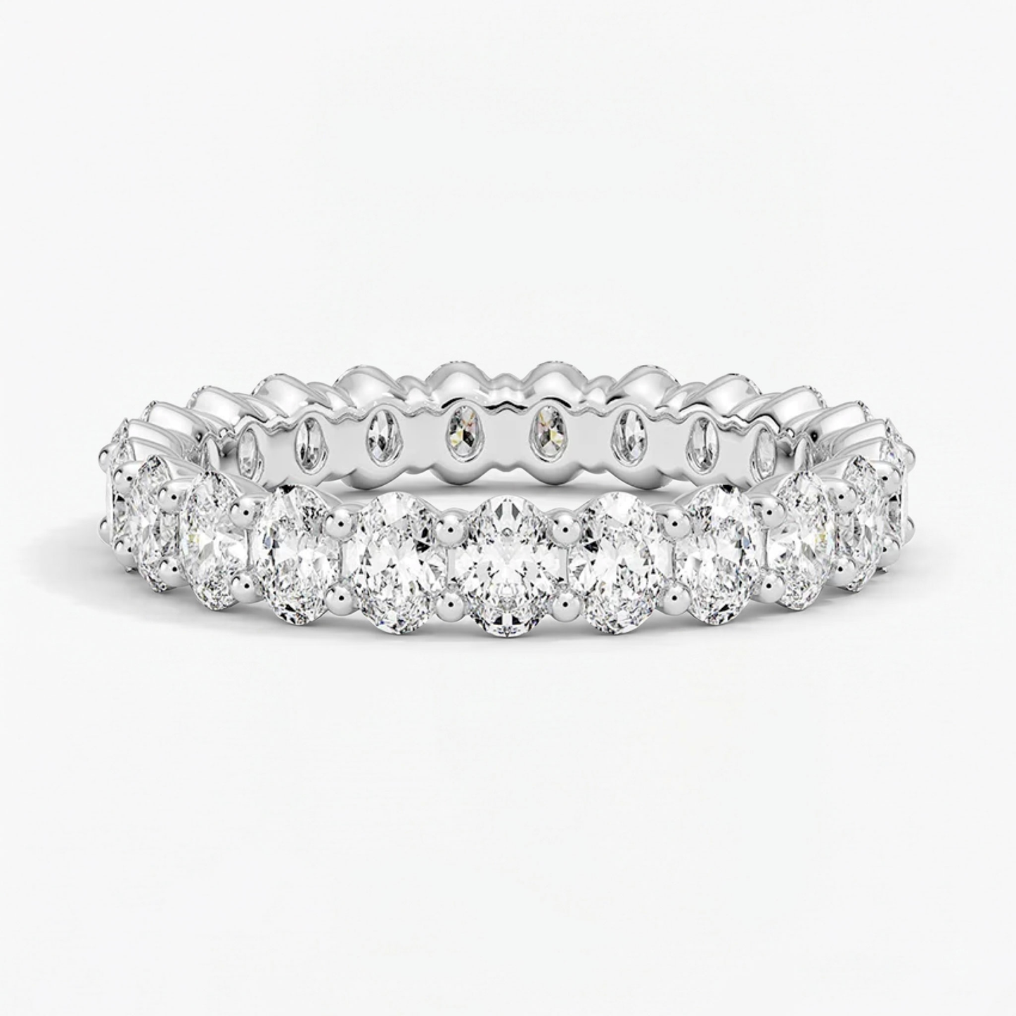Classic Oval Eternity Wedding Ring