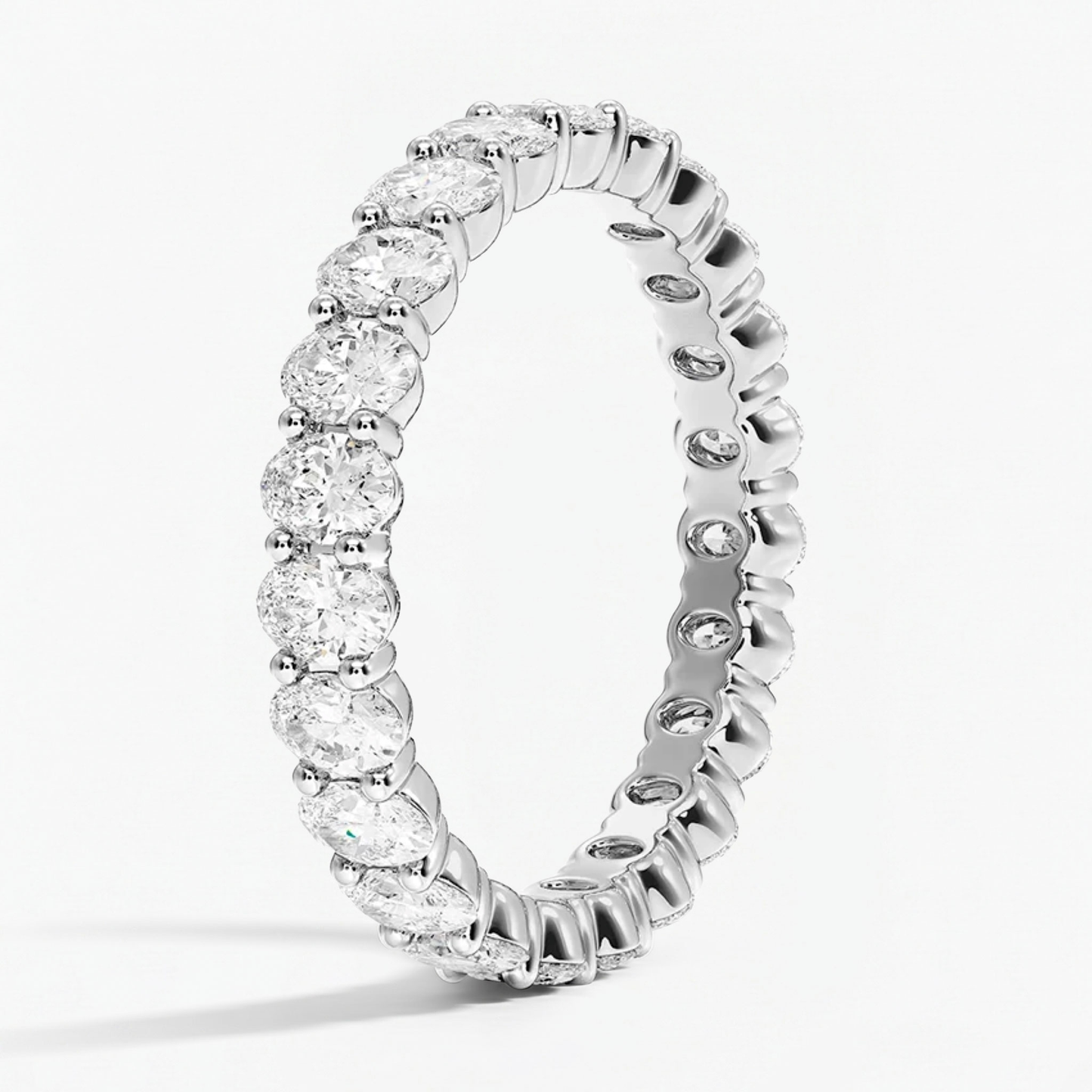 Classic Oval Eternity Wedding Ring