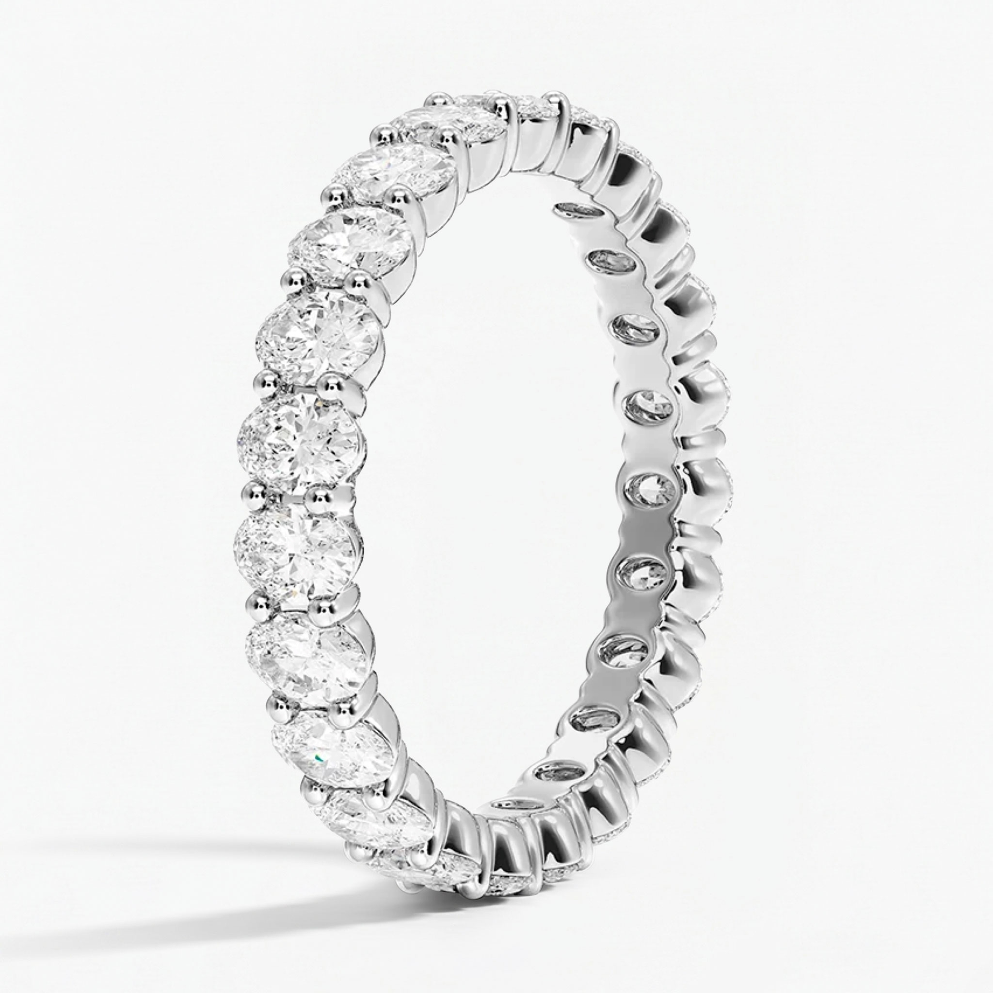 Classic Oval Eternity Wedding Ring