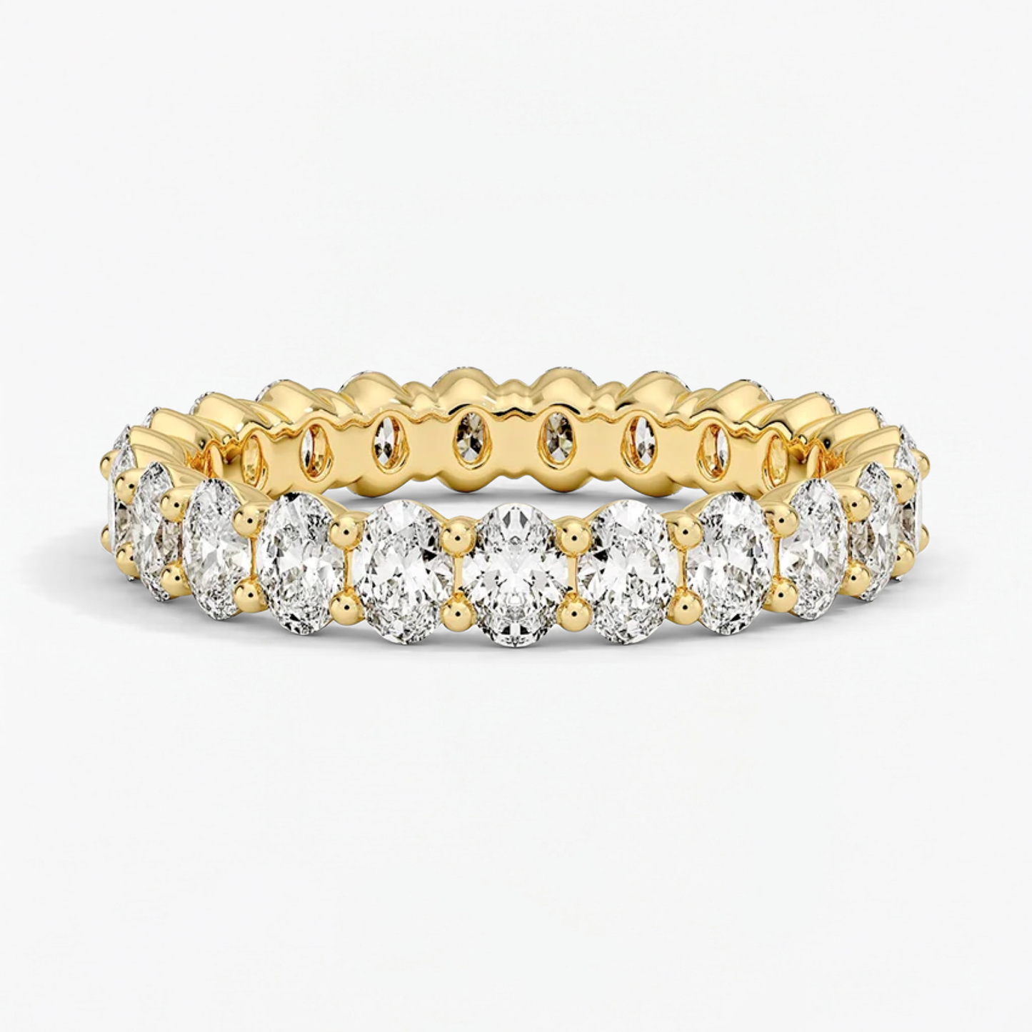 Classic Oval Eternity Wedding Ring