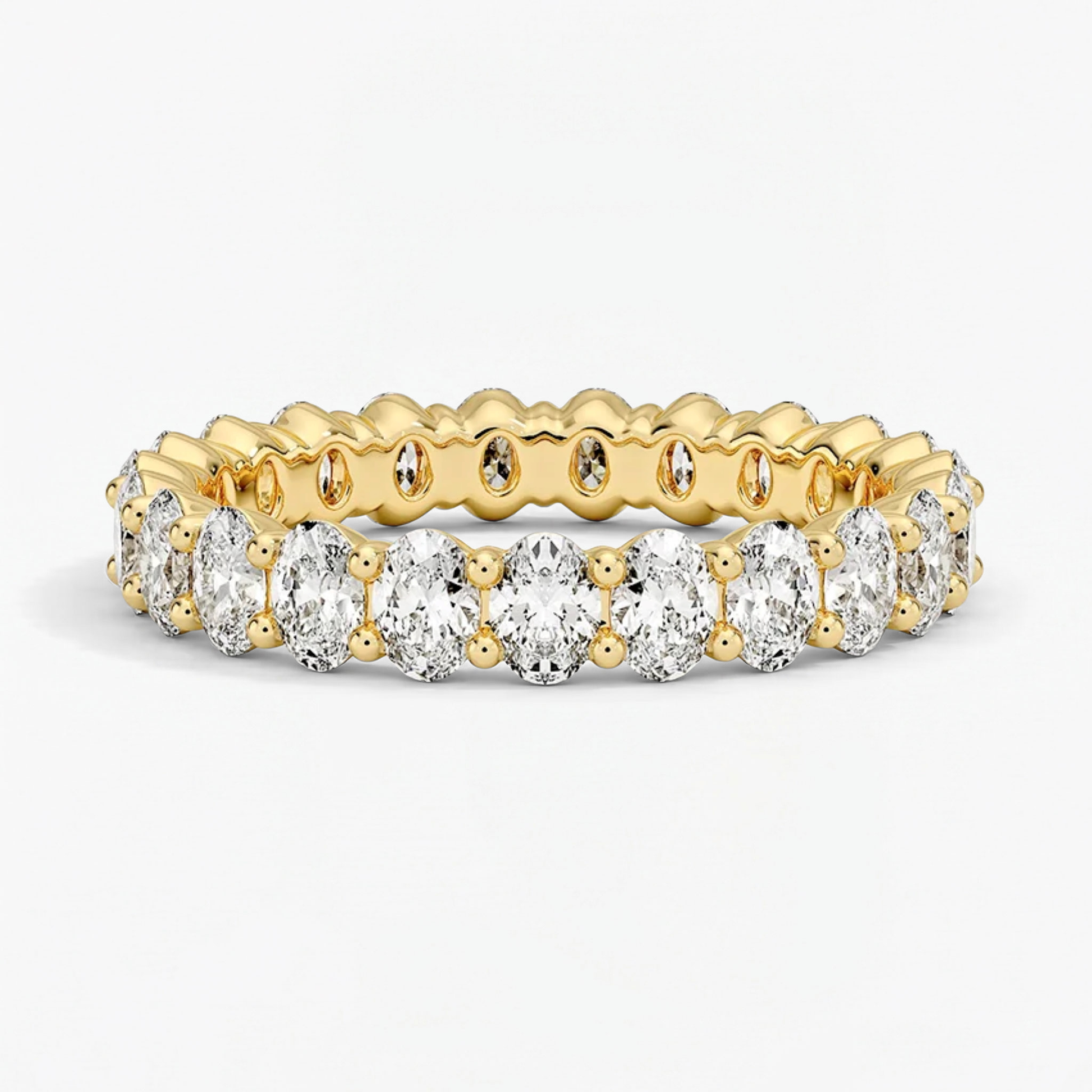 Classic Oval Eternity Wedding Ring