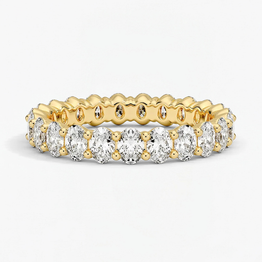 Classic Oval Eternity Wedding Ring