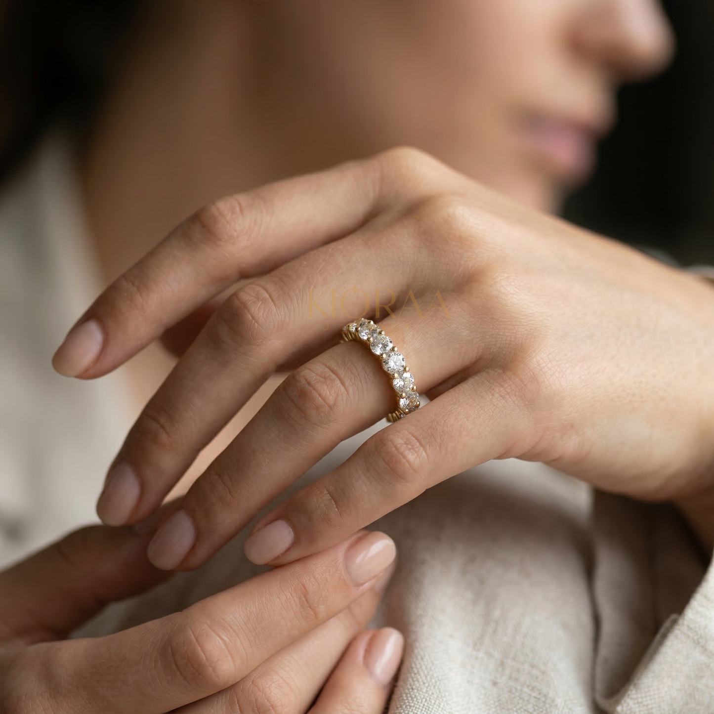 Classic Round Eternity Wedding Ring