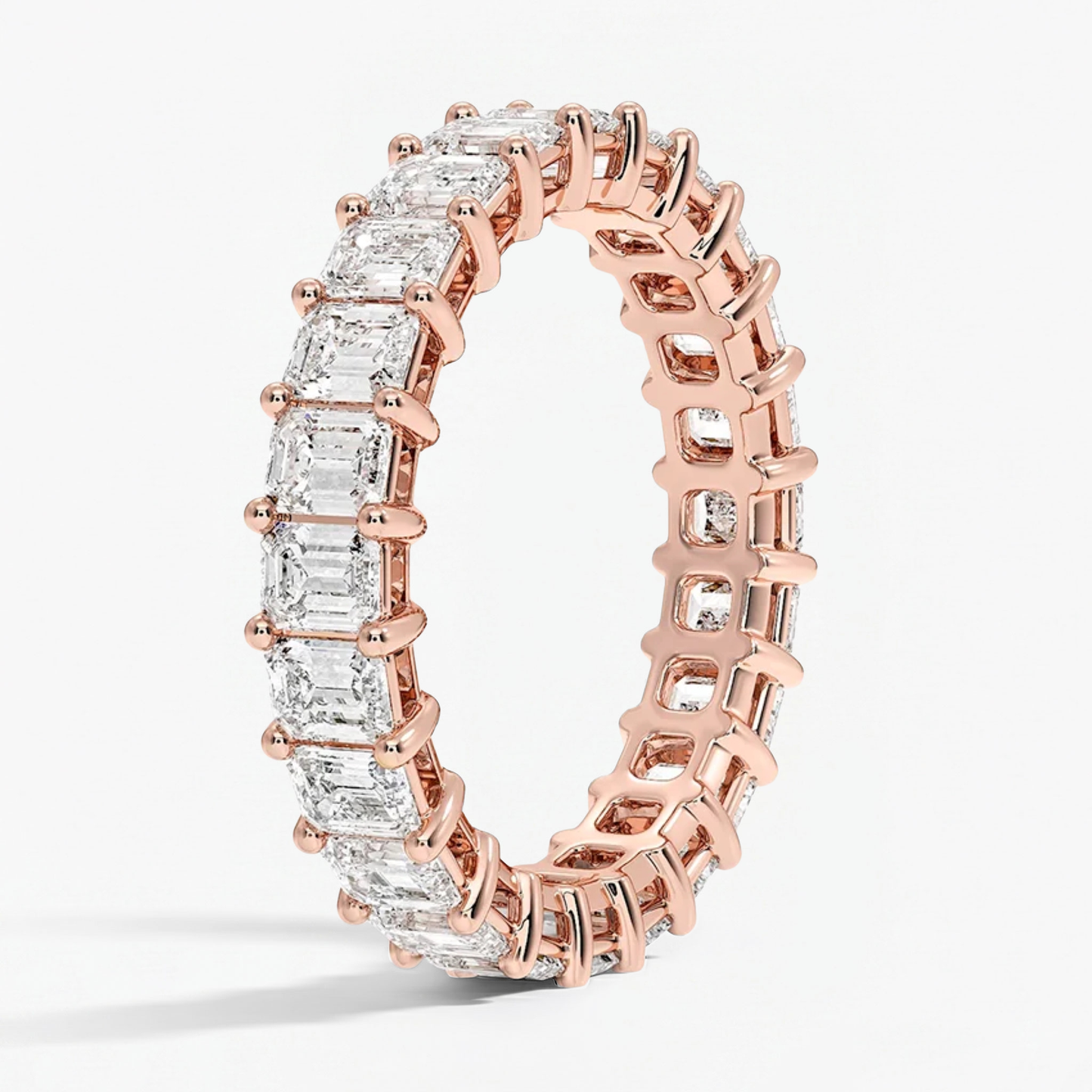 Classic Emerald Eternity Wedding Ring