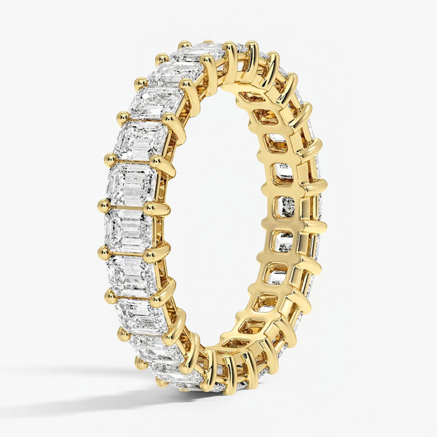 Classic Emerald Eternity Wedding Ring