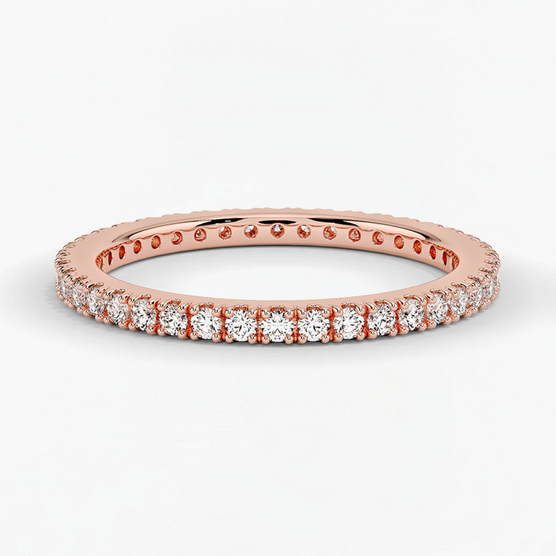Classic Simple Round Eternity Wedding Ring