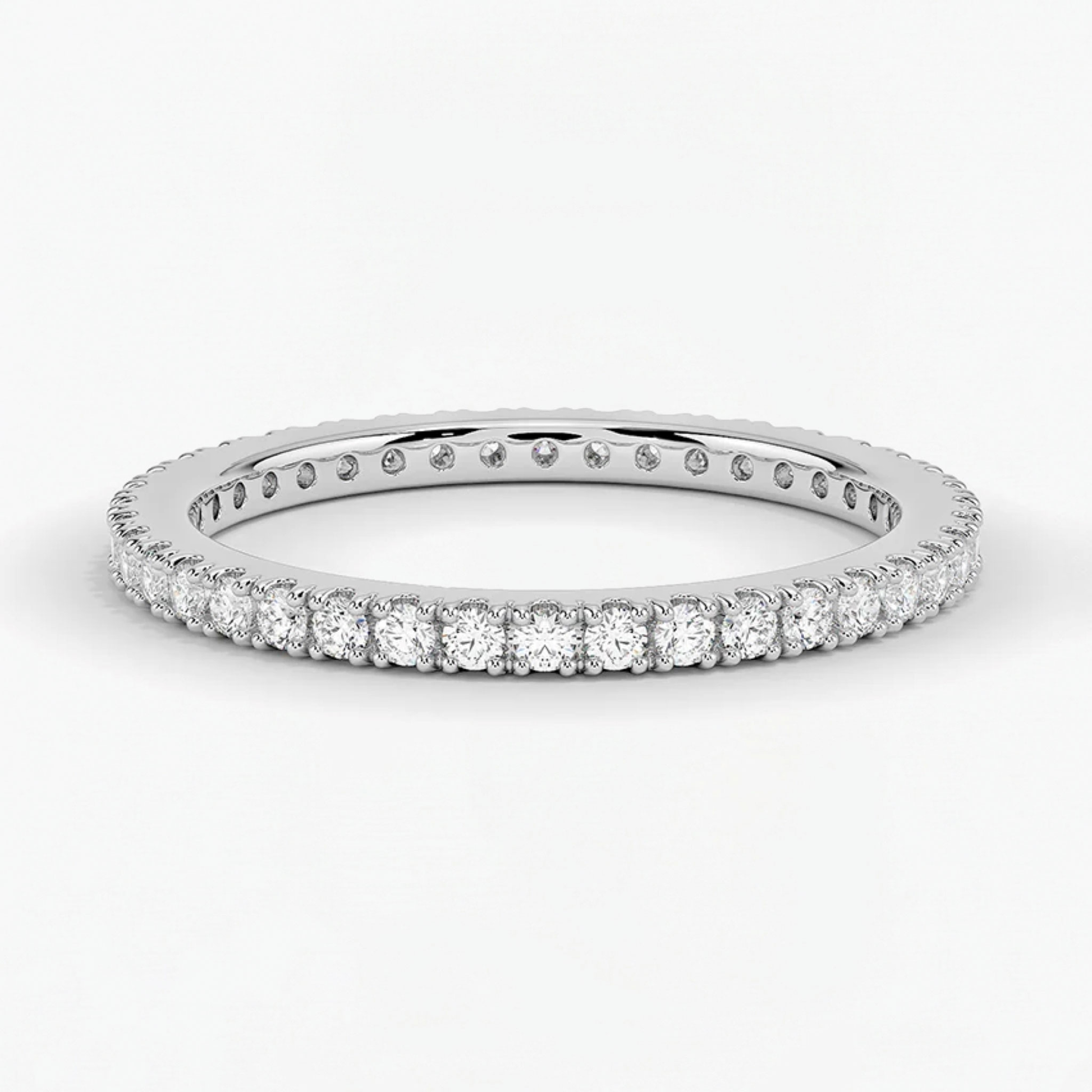 Classic Simple Round Eternity Wedding Ring