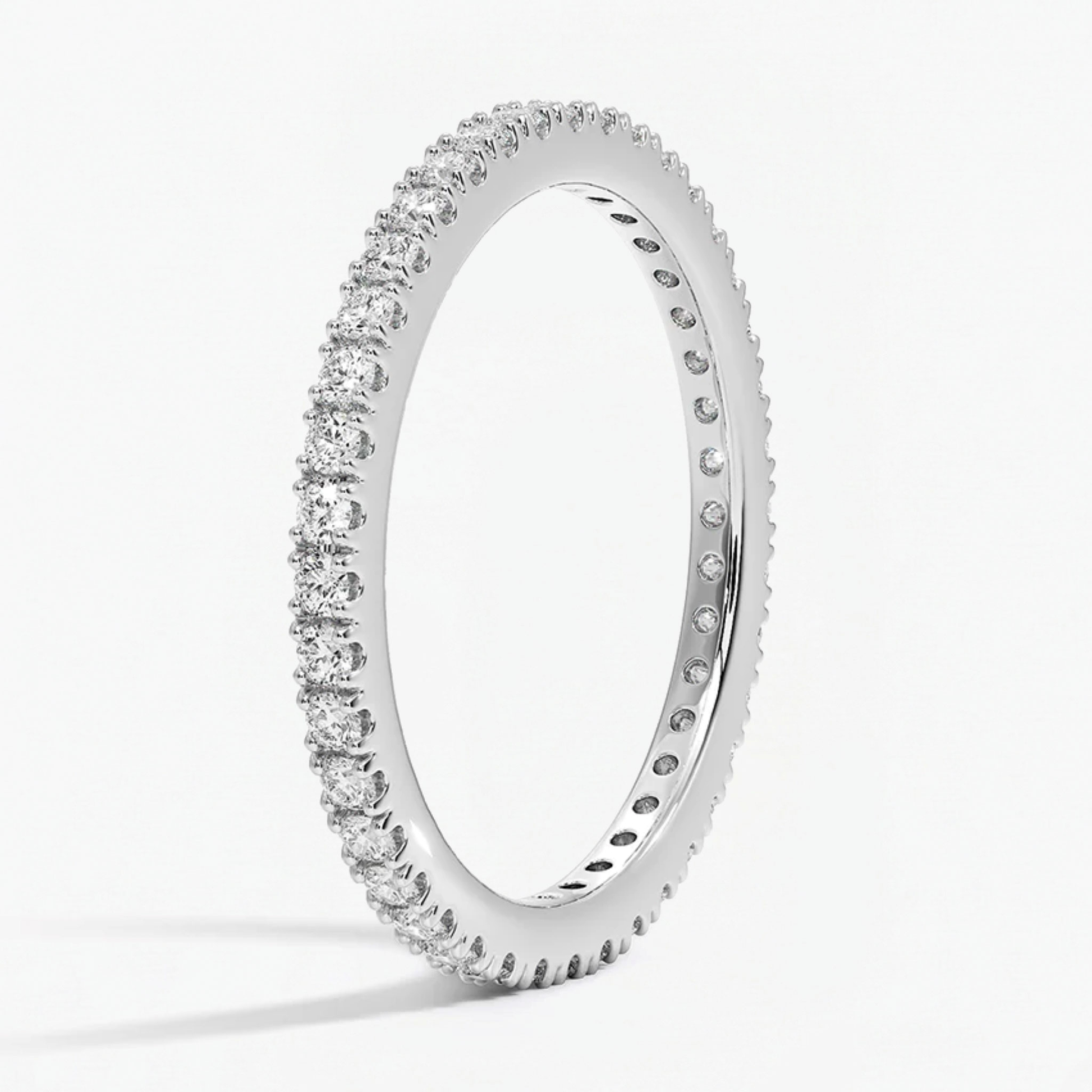 Classic Simple Round Eternity Wedding Ring