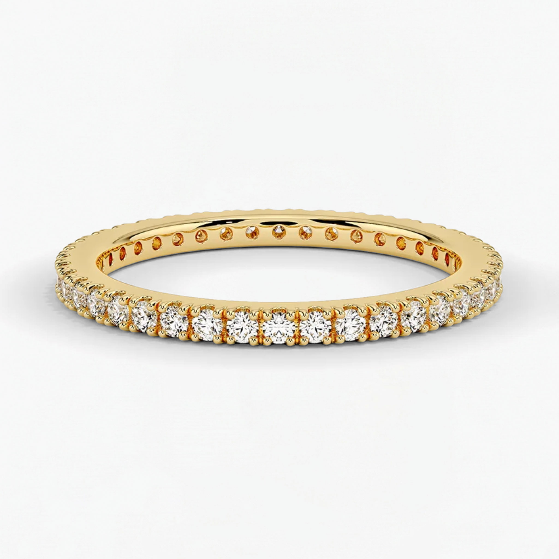 Classic Simple Round Eternity Wedding Ring