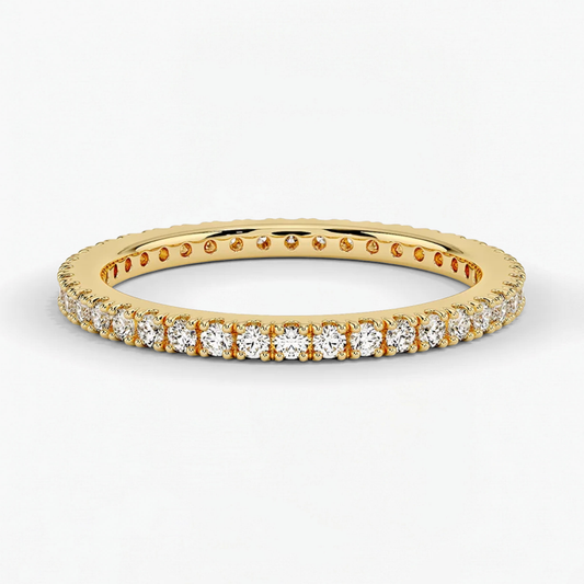 Classic Simple Round Eternity Wedding Ring