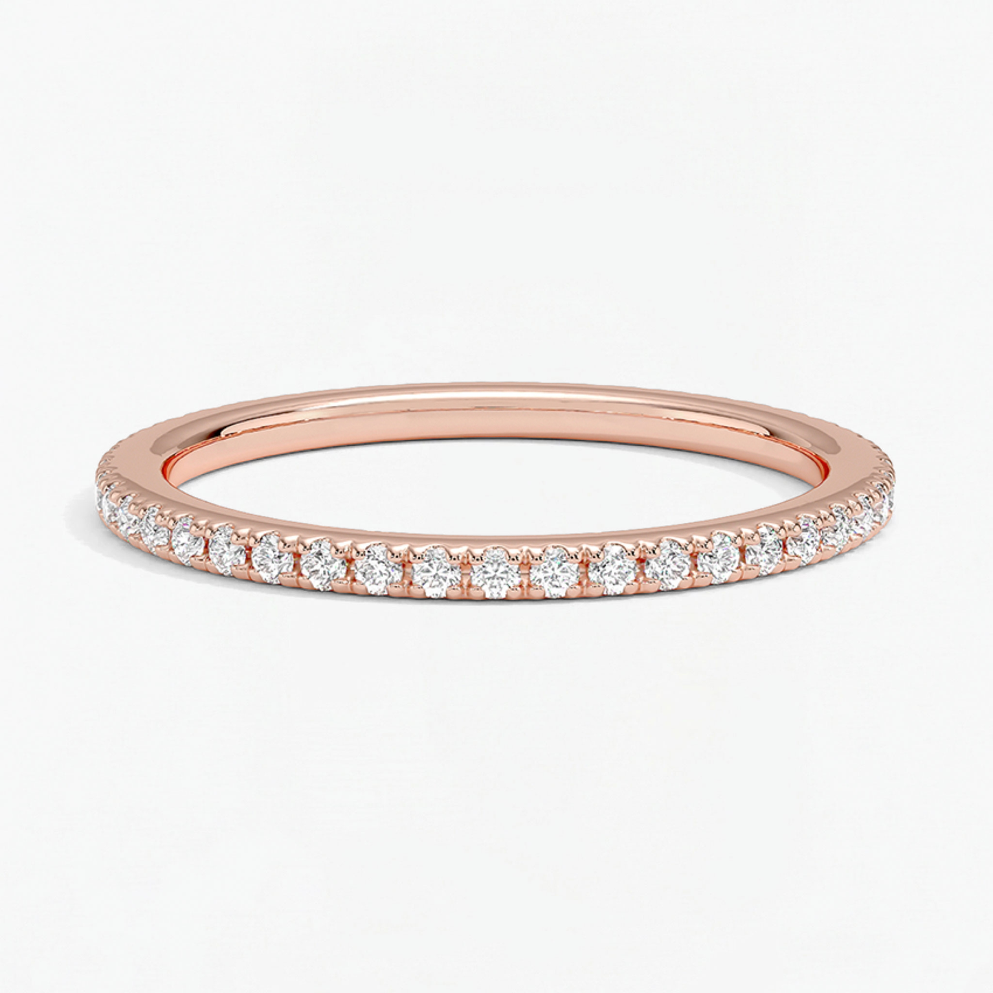 Classic Simple Round Eternity Ring for Women