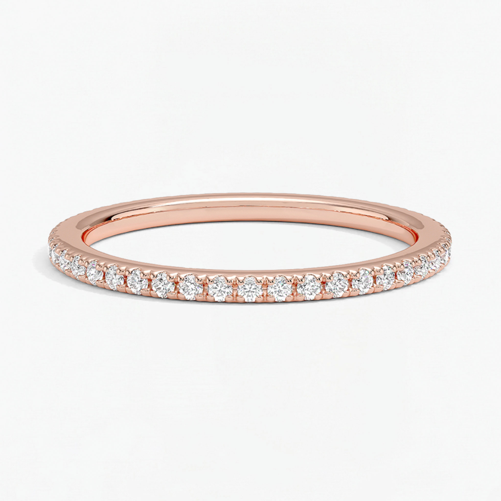 Classic Simple Round Eternity Ring for Women
