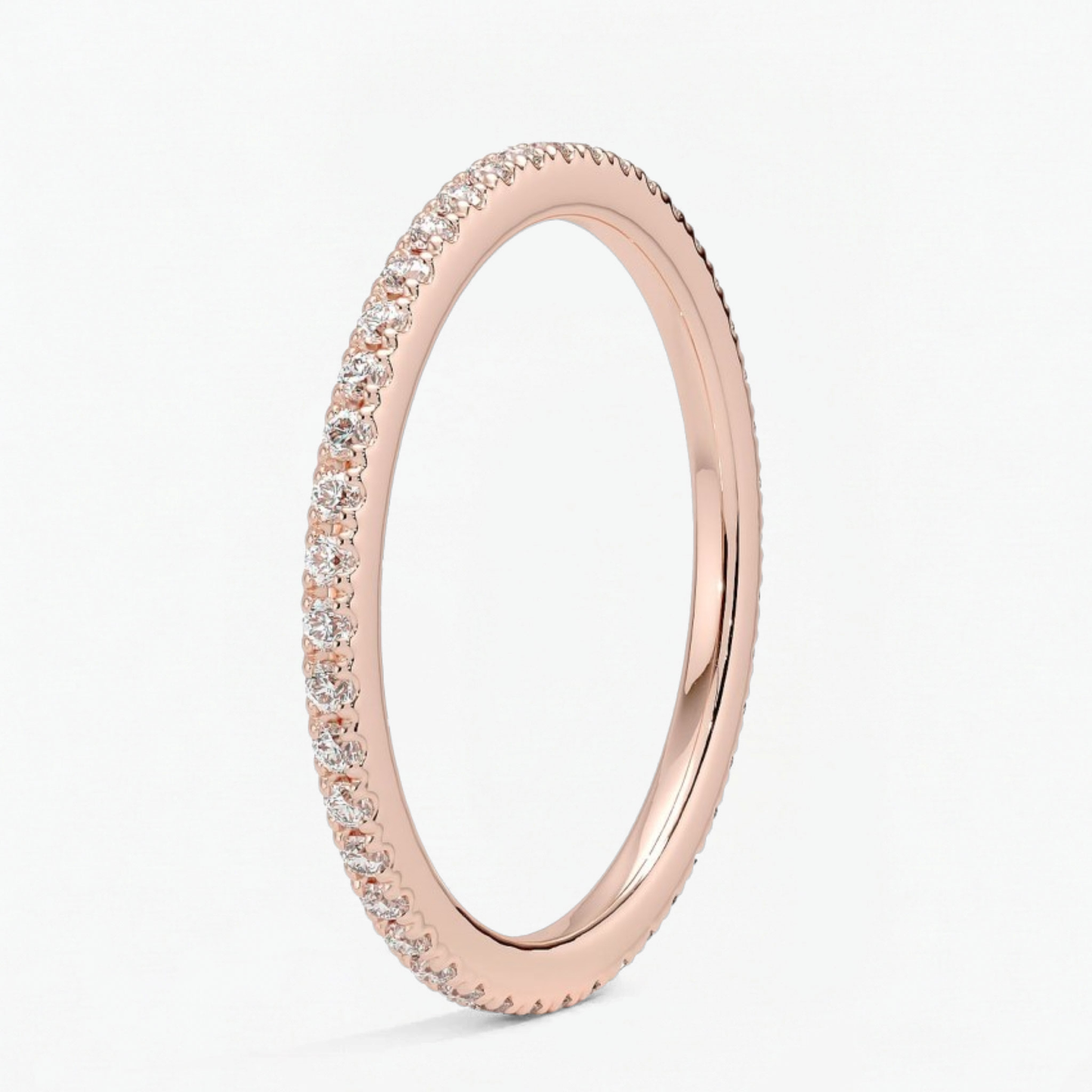 Classic Simple Round Eternity Ring for Women