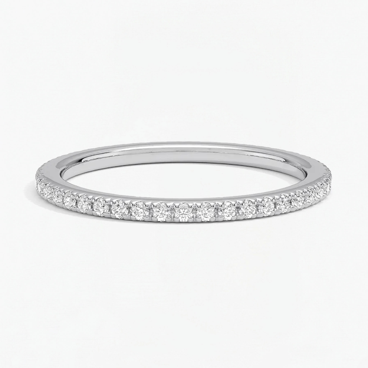 Classic Simple Round Eternity Ring for Women