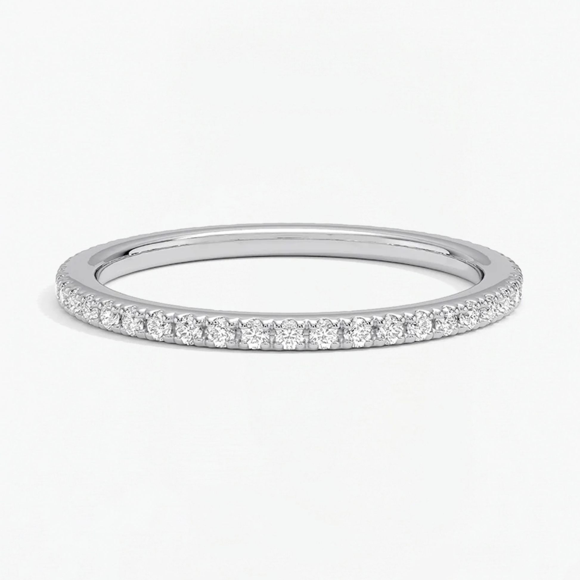 Classic Simple Round Eternity Ring for Women