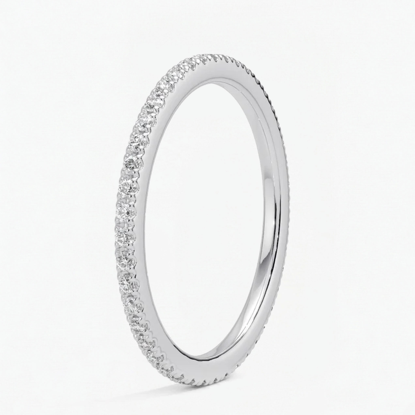 Classic Simple Round Eternity Ring for Women