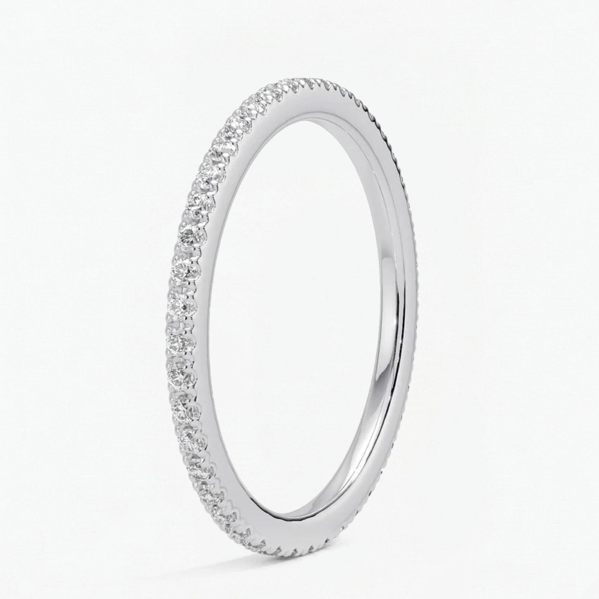 Classic Simple Round Eternity Ring for Women
