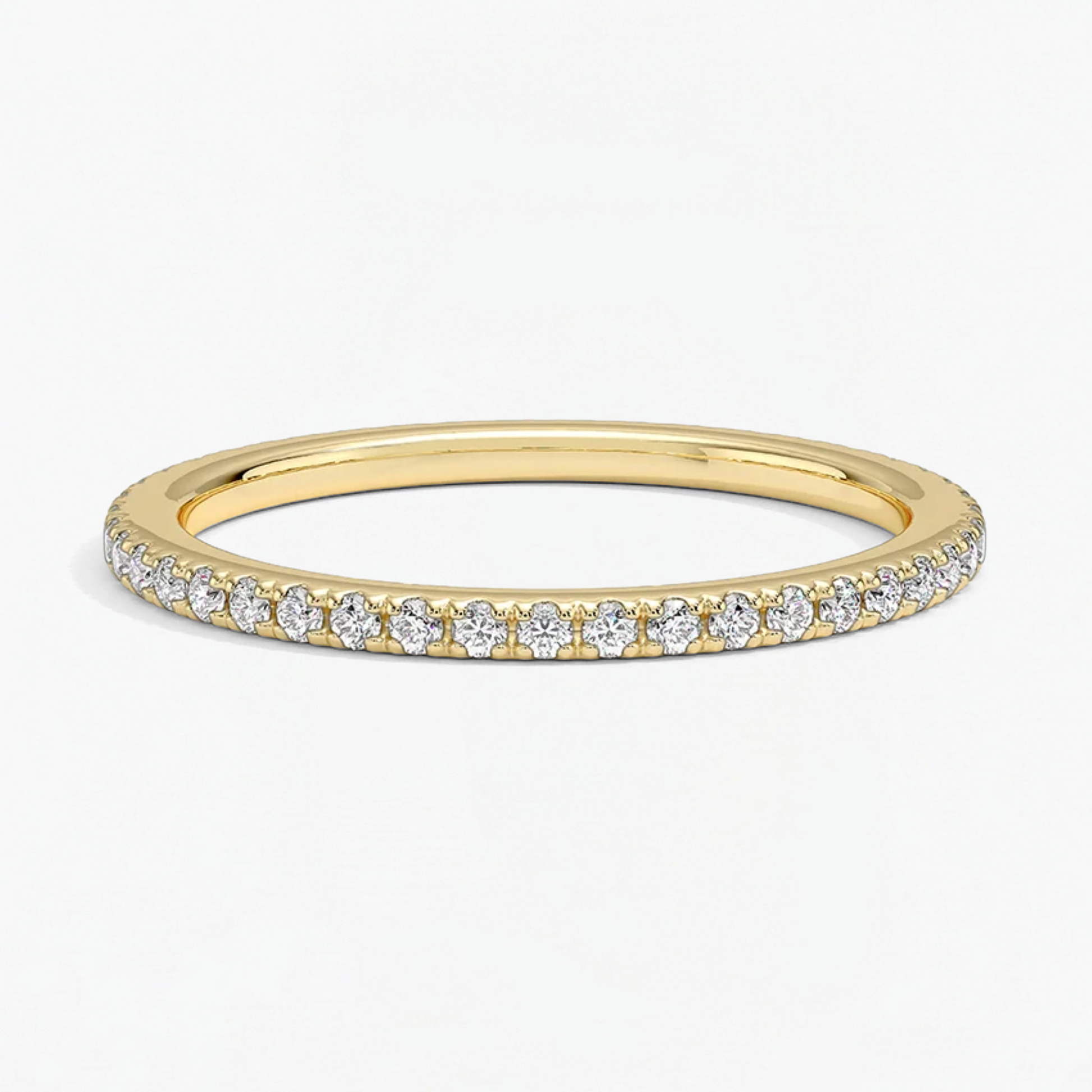 Classic Simple Round Eternity Ring for Women