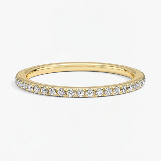Classic Simple Round Eternity Ring for Women