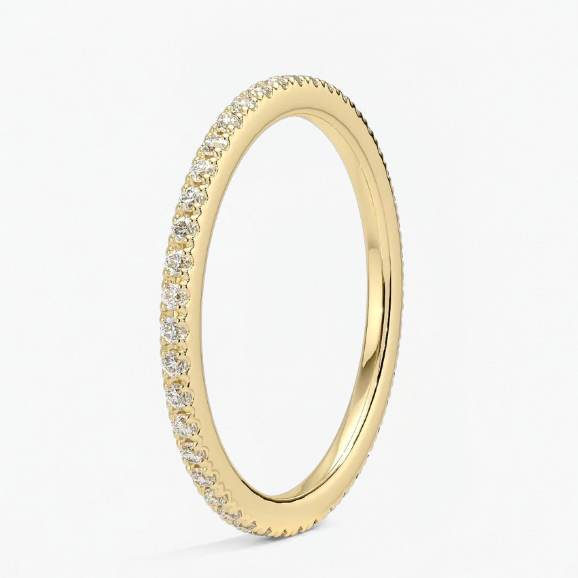 Classic Simple Round Eternity Ring for Women