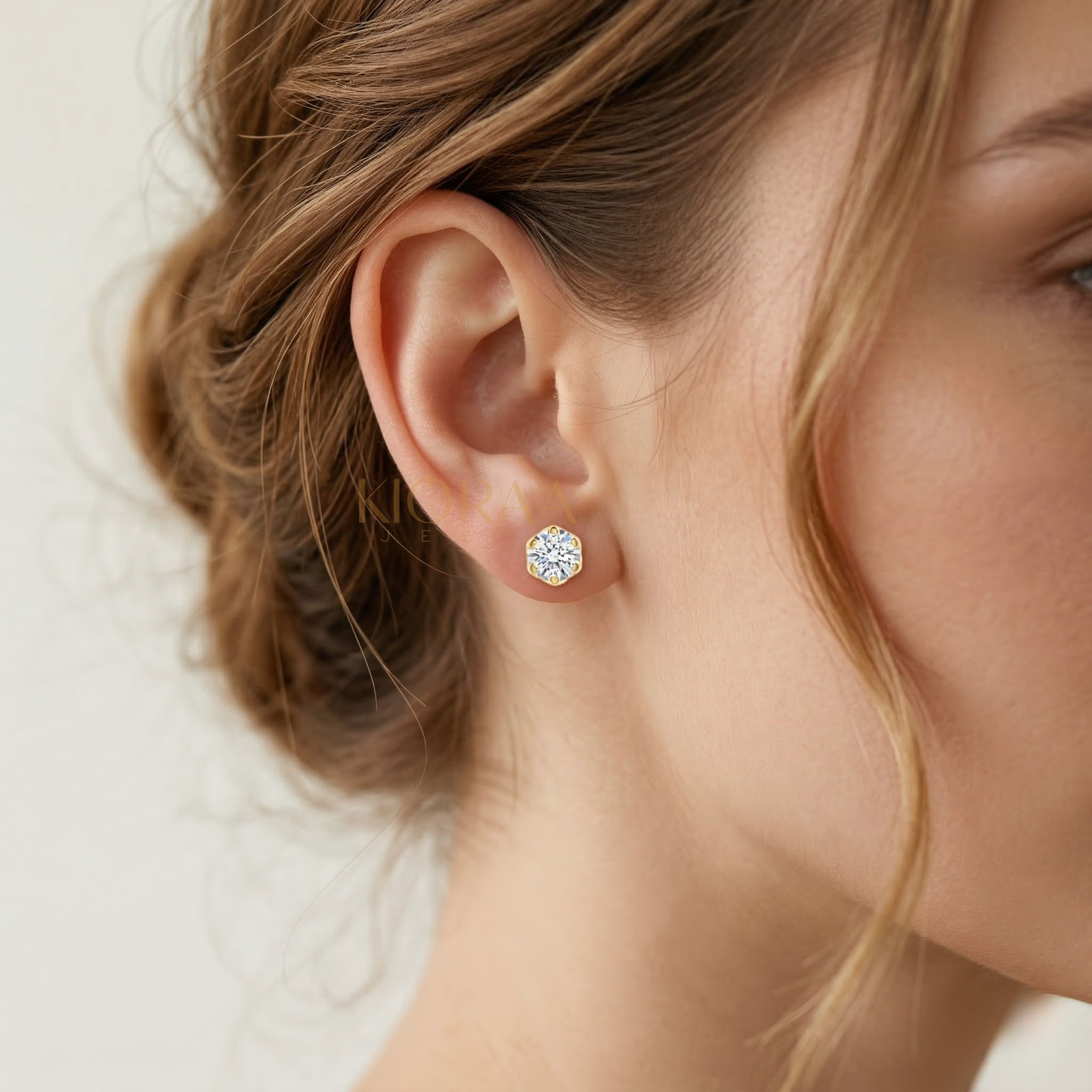 Classic Six Prong Lab Diamond Earrings