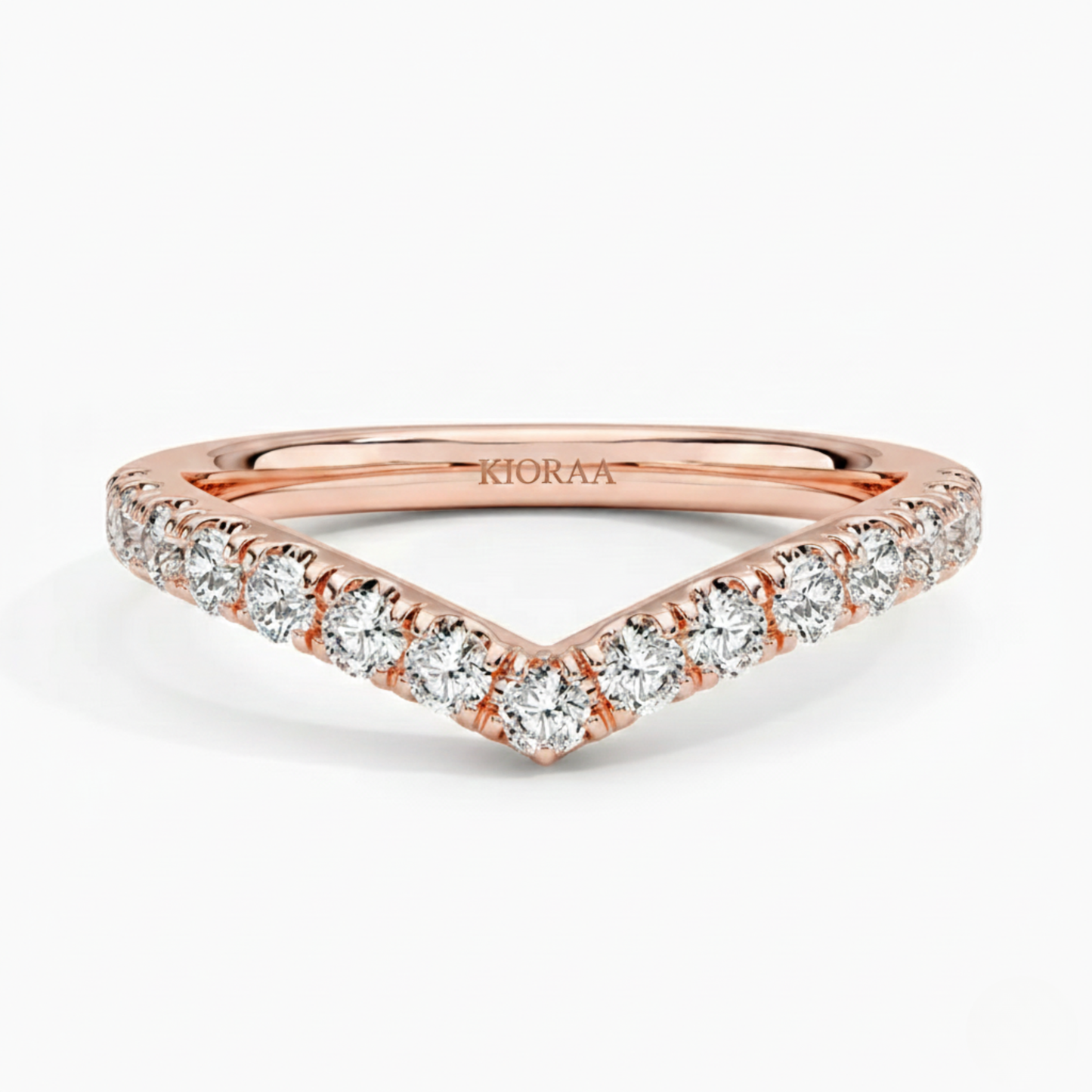 Classic Bubble Eternity Wedding Ring and Stackable Band
