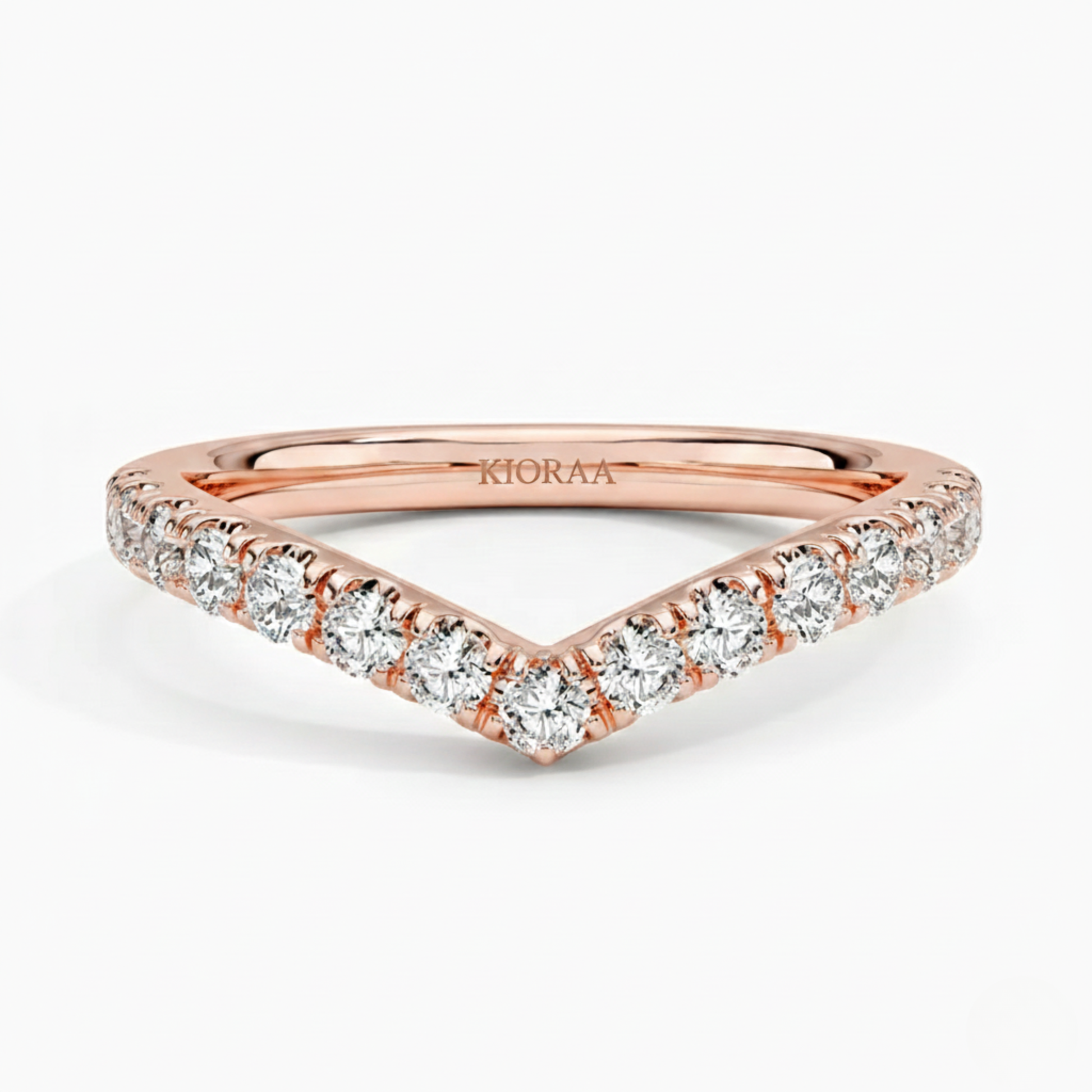 Classic Bubble Eternity Wedding Ring and Stackable Band