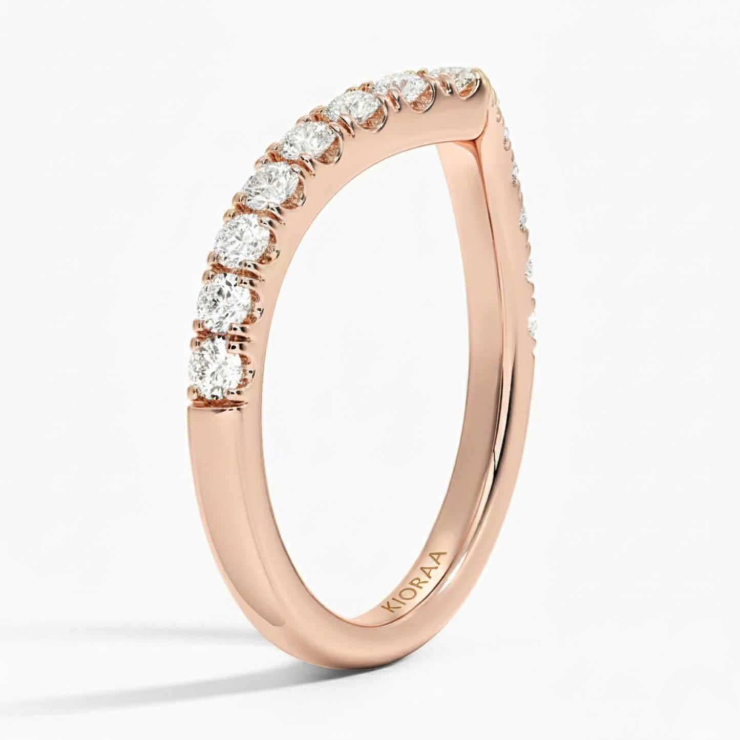 Classic Bubble Eternity Wedding Ring and Stackable Band