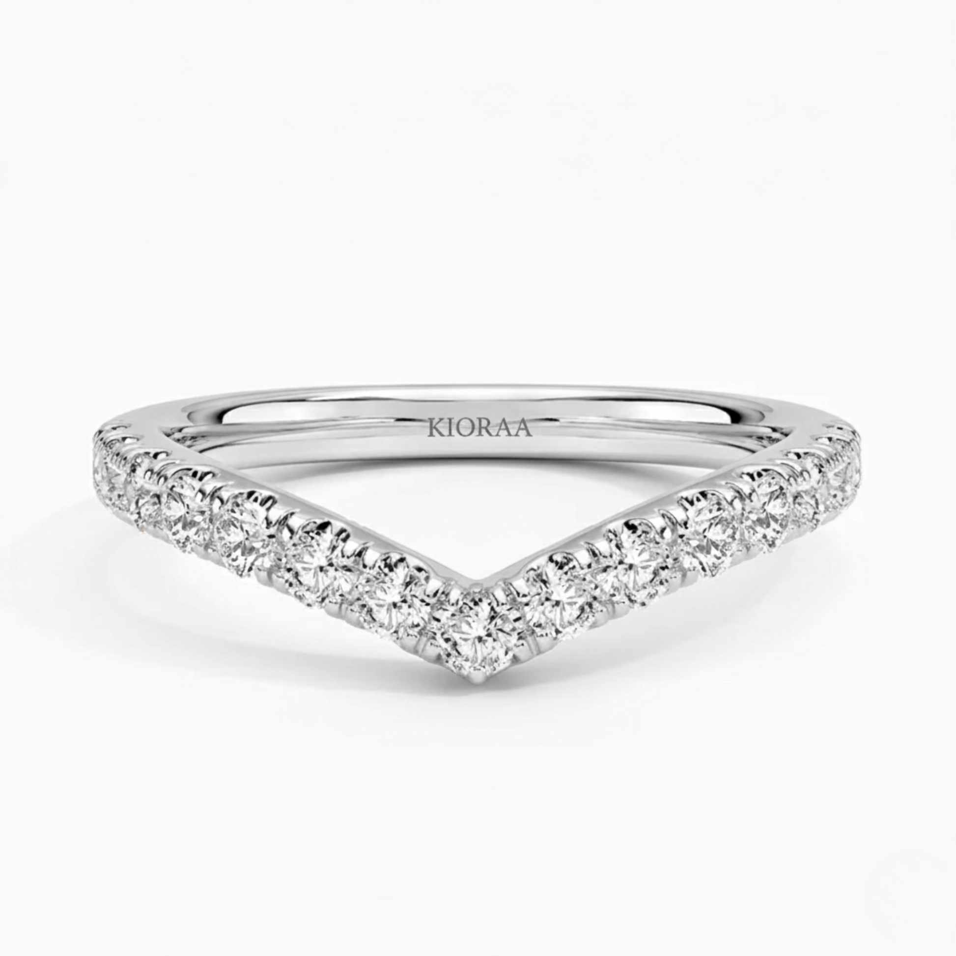 Classic Bubble Eternity Wedding Ring and Stackable Band