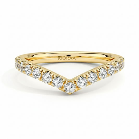 Classic Bubble Eternity Wedding Ring and Stackable Band