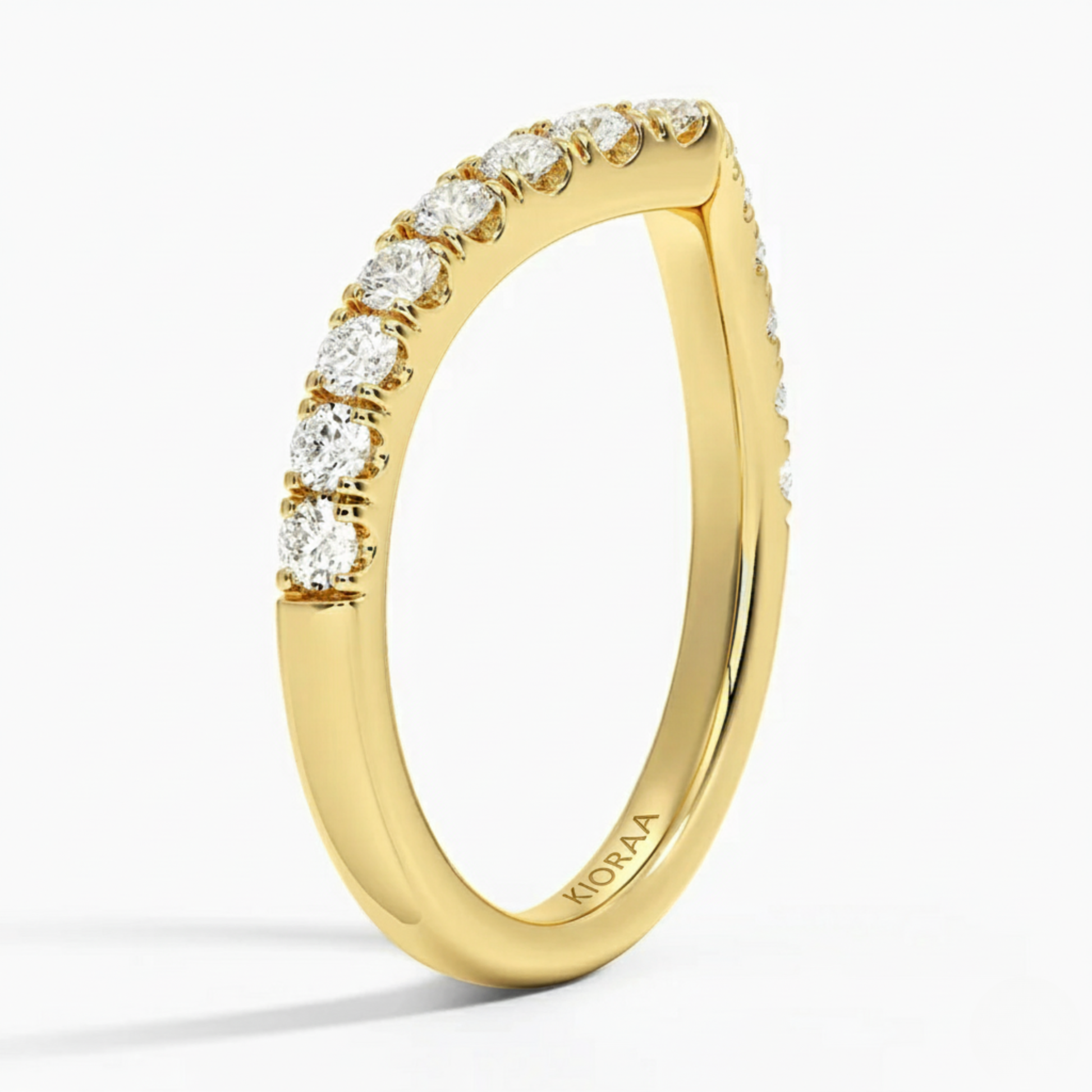 Classic Bubble Eternity Wedding Ring and Stackable Band