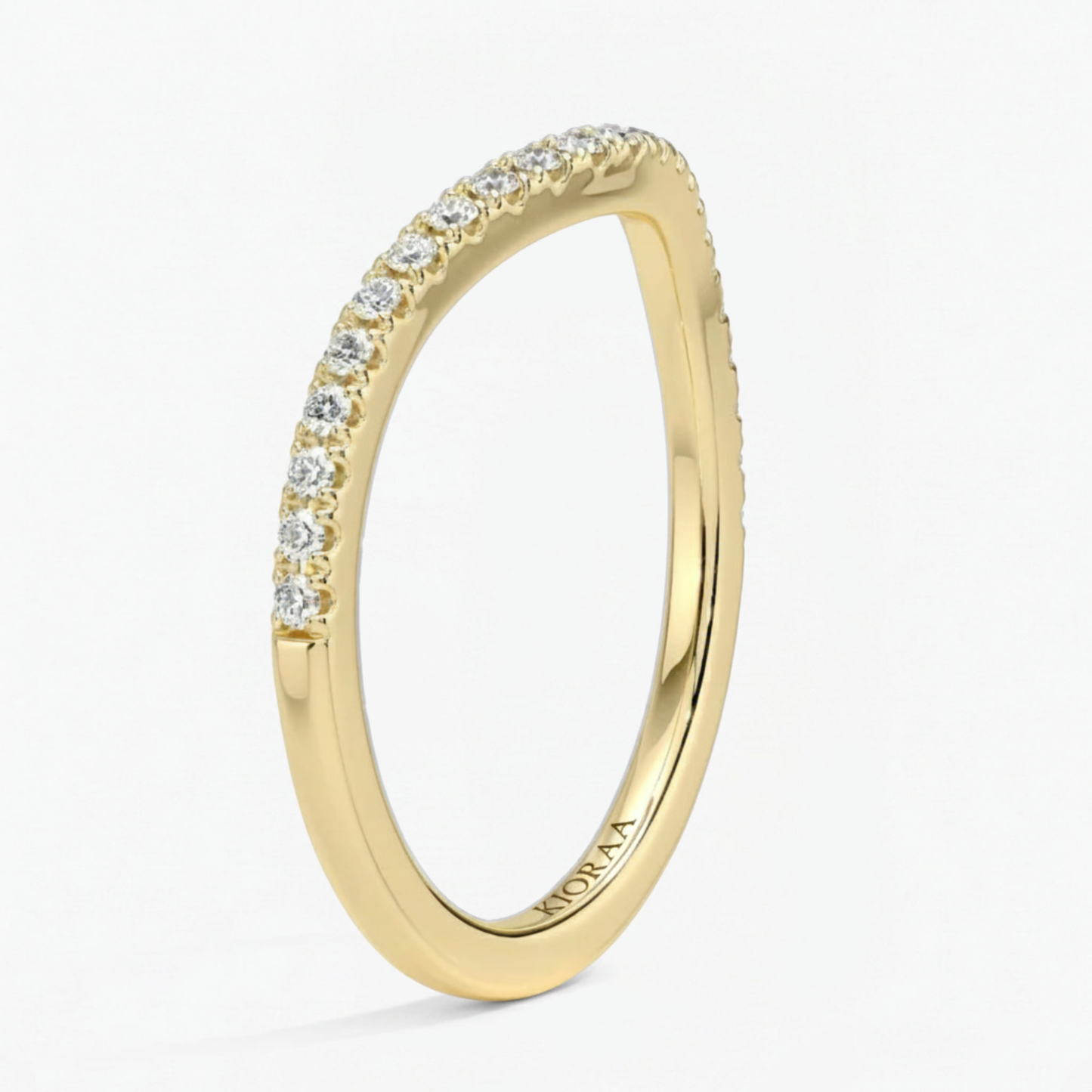 Half Coverage Round Cut Eternity Wedding Band