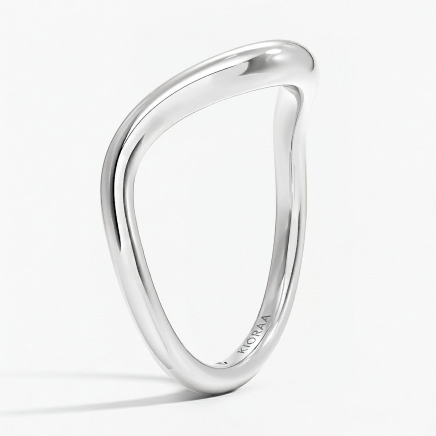 Curve Chevron Wedding Band