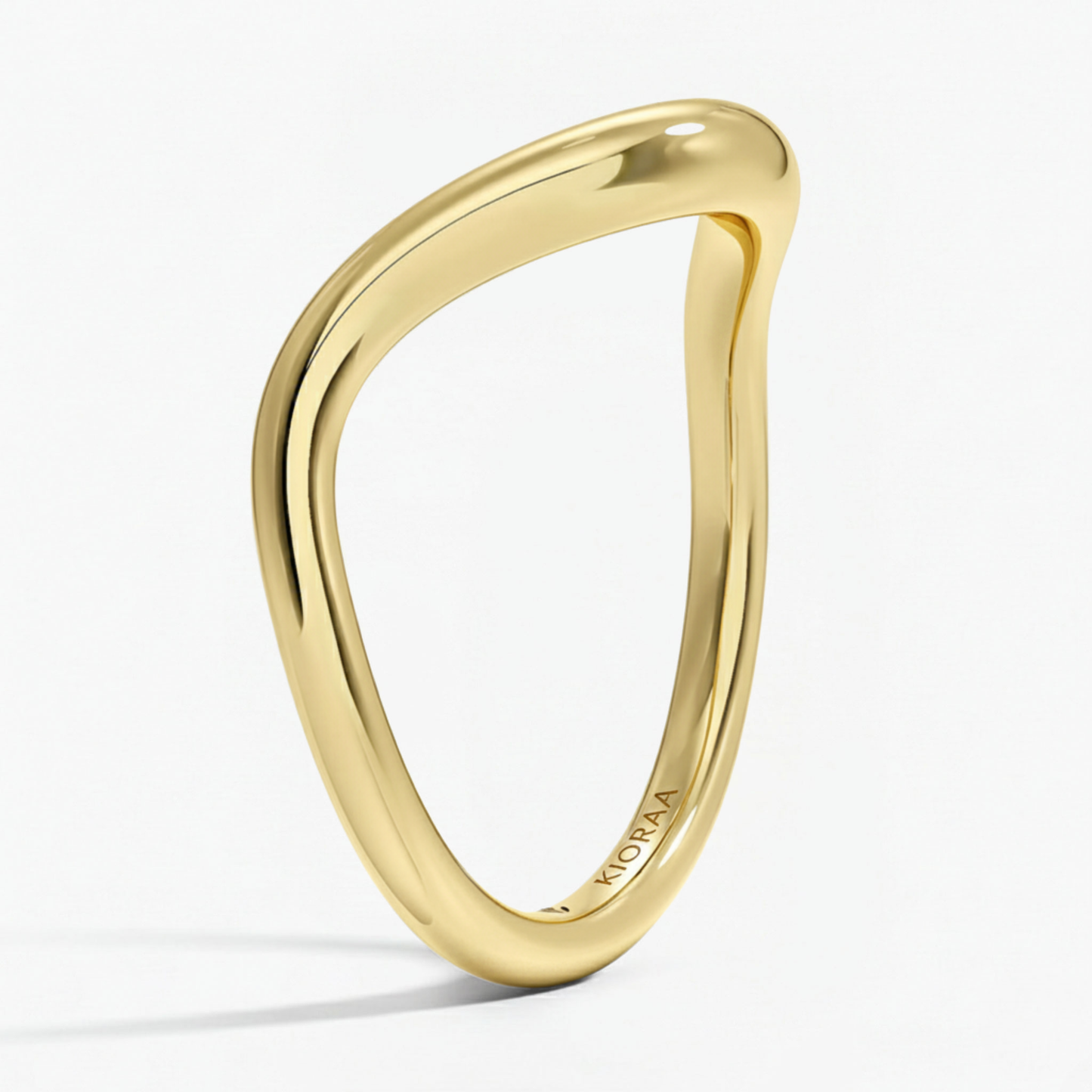 Curve Chevron Wedding Band
