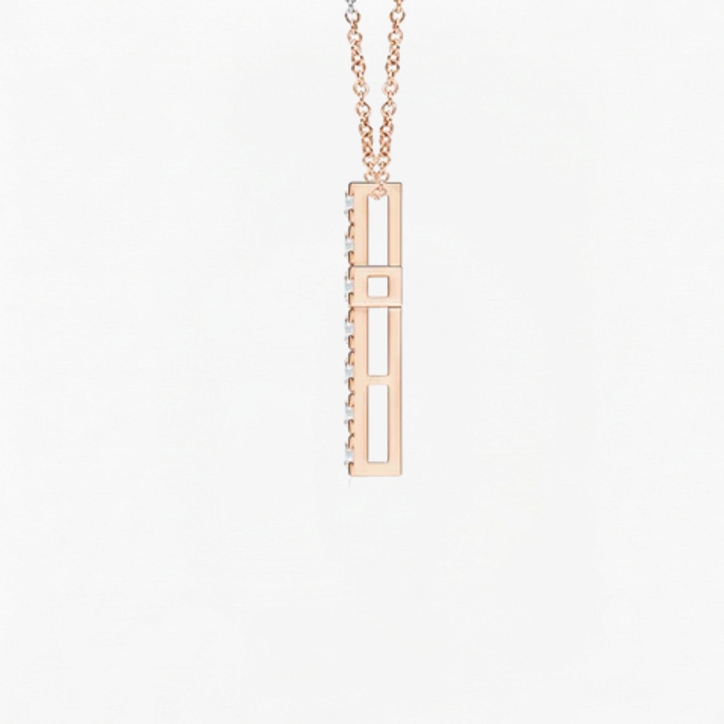 Lab Grown Round Diamond Cross Pendant