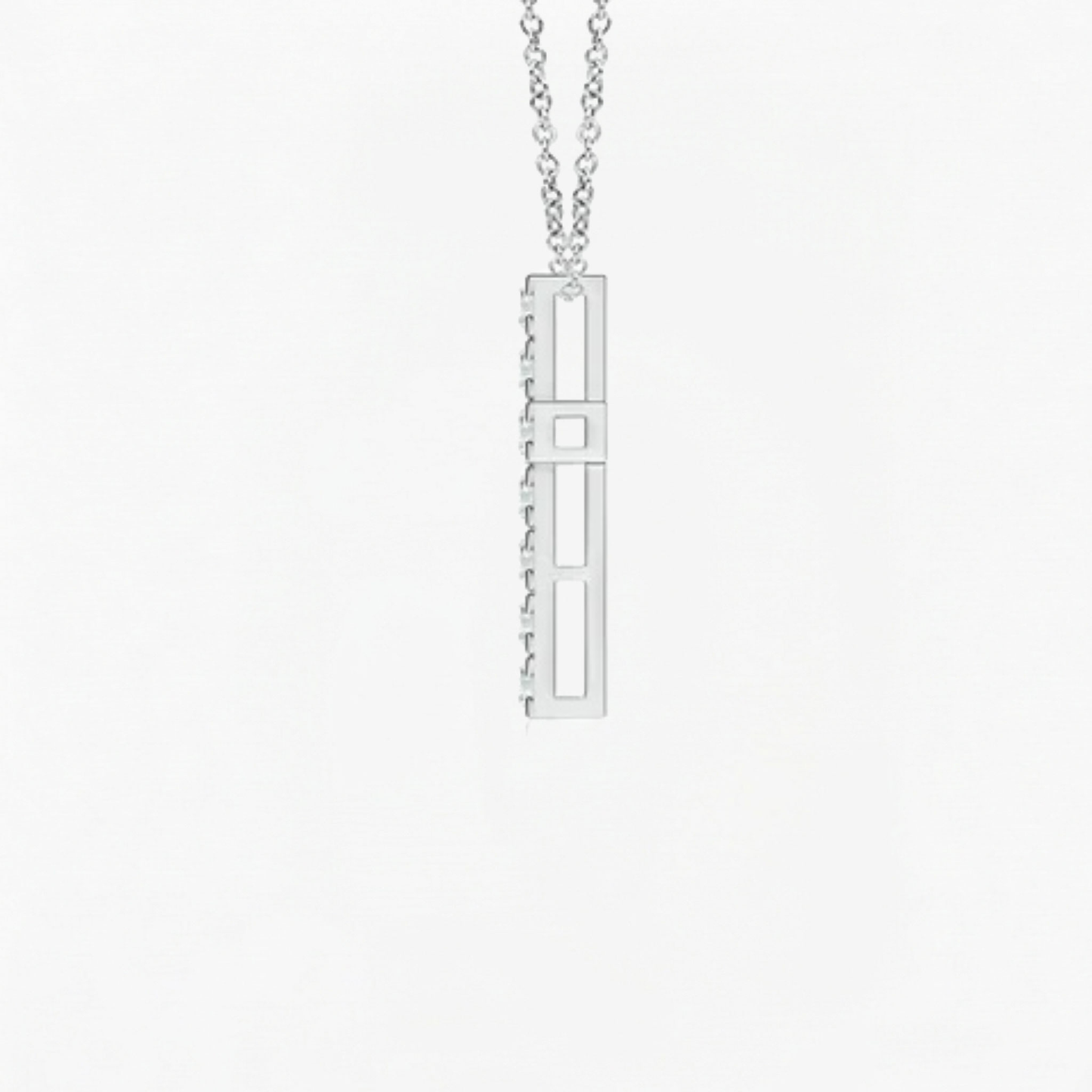 Lab Grown Round Diamond Cross Pendant