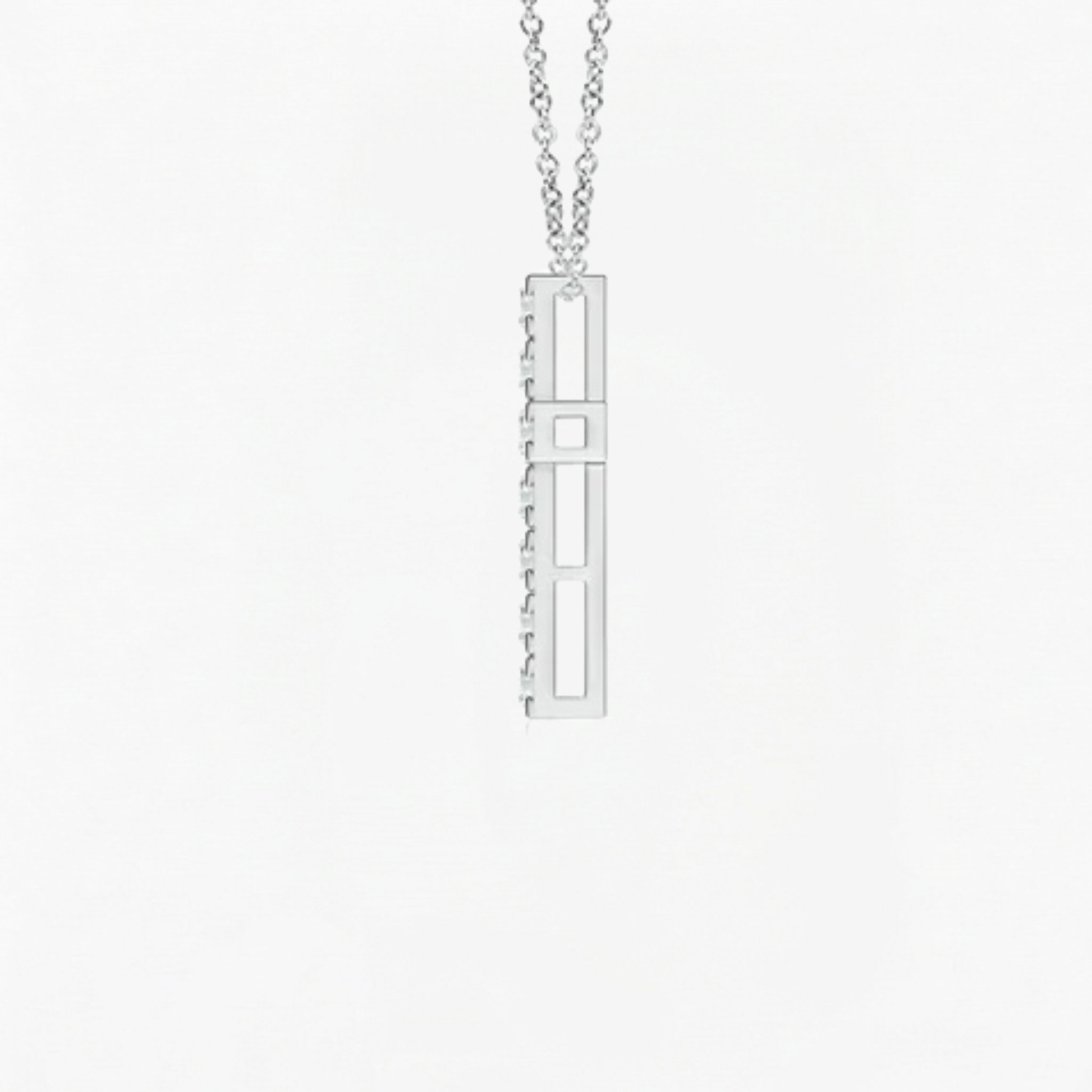 Lab Grown Round Diamond Cross Pendant