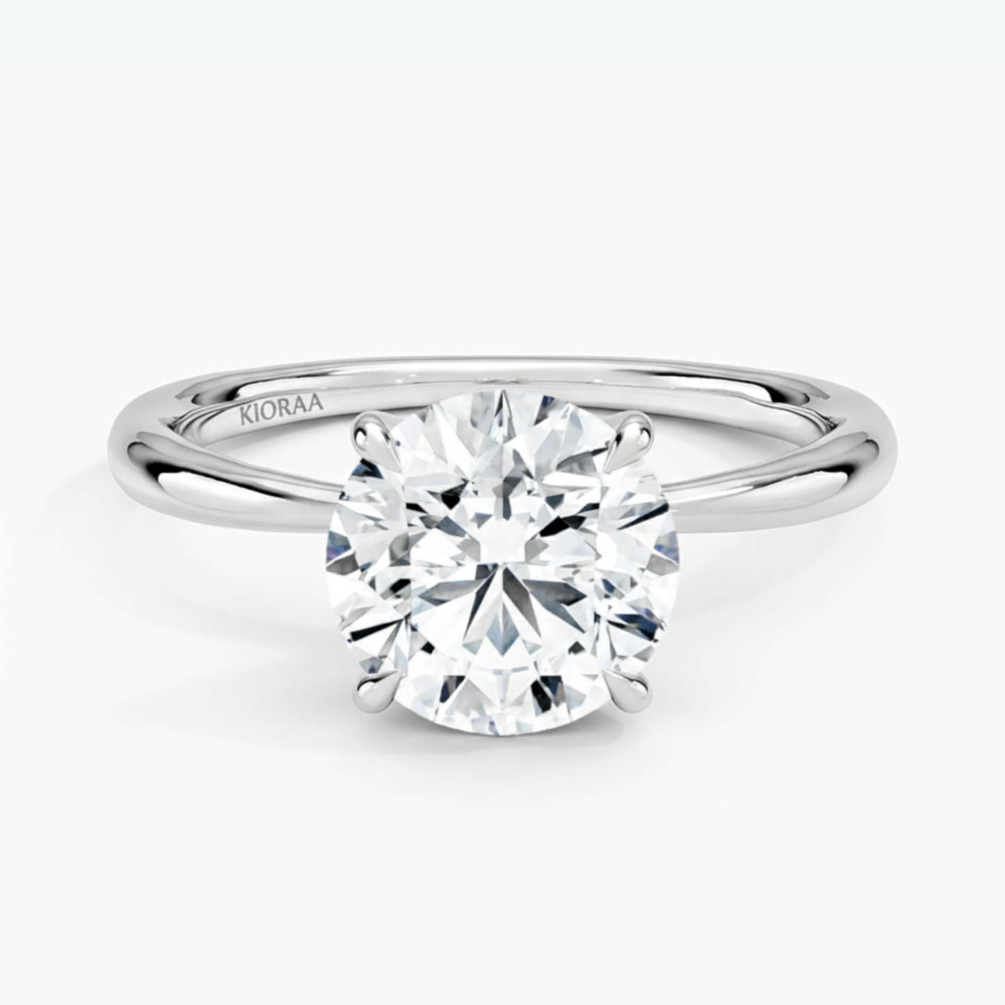 Round Cut Solitair Diamond Engagement Ring