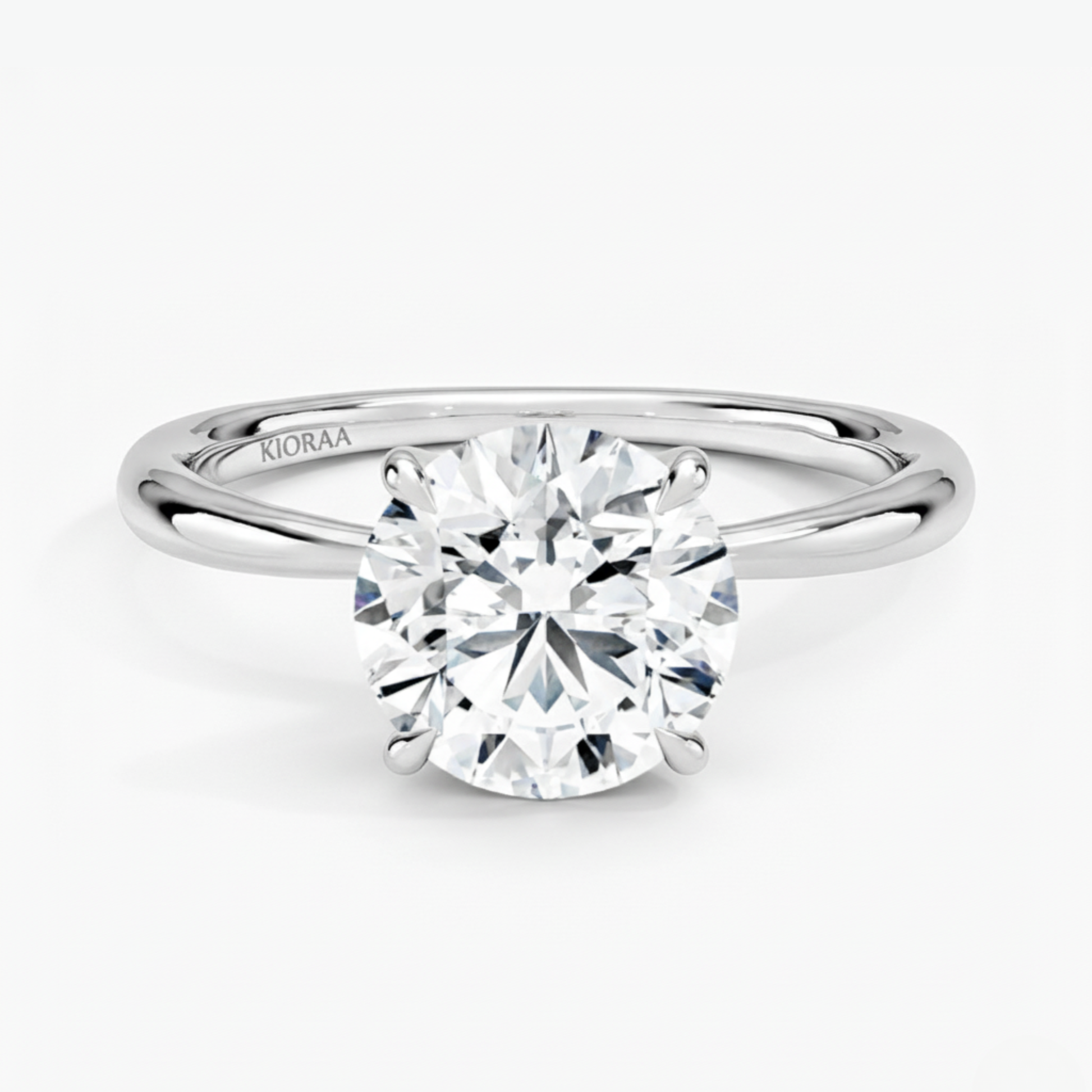 Round Cut Solitair Diamond Engagement Ring