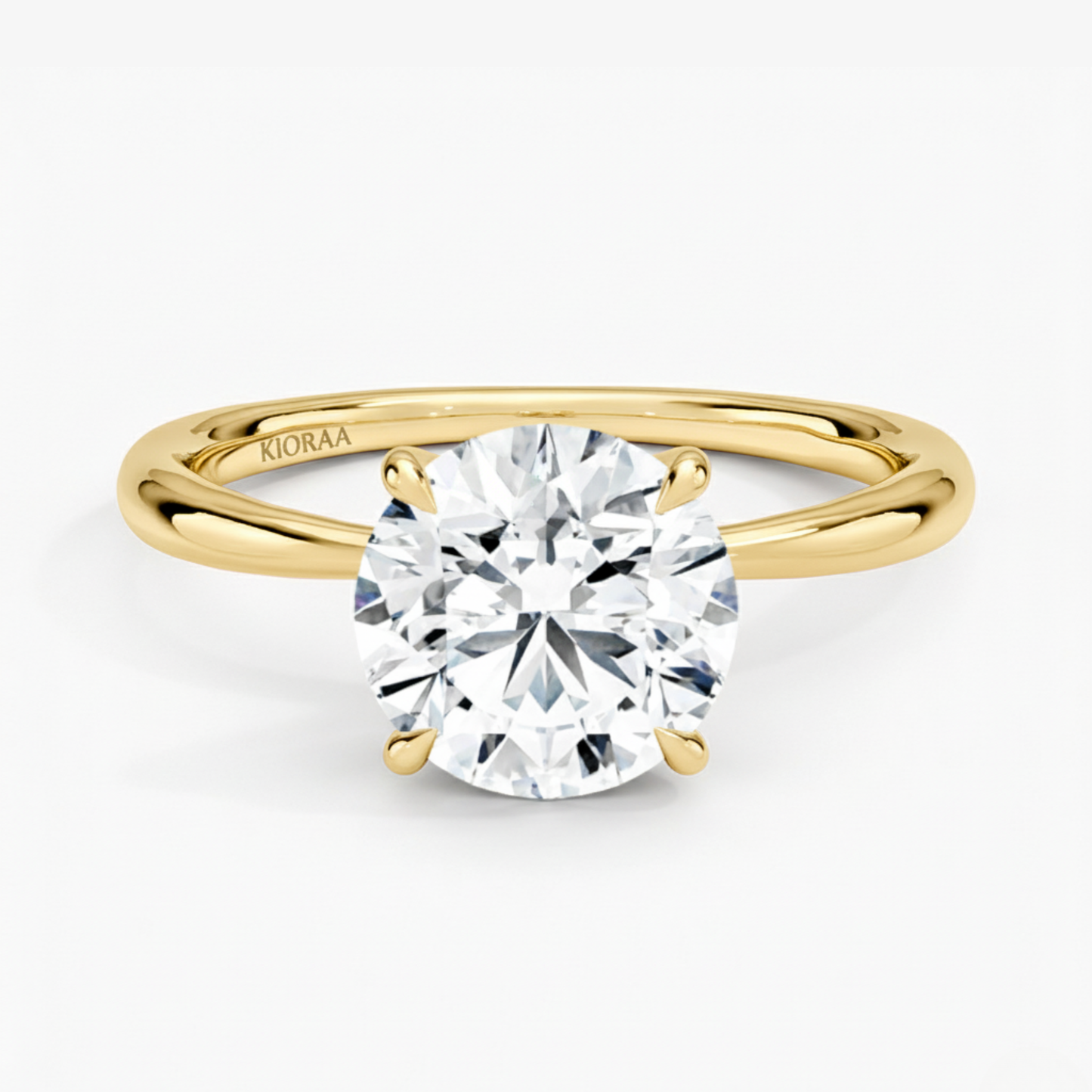 Round Cut Solitair Diamond Engagement Ring