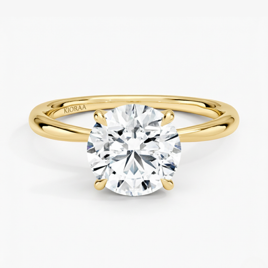 Round Cut Solitair Diamond Engagement Ring