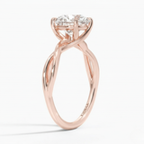 Classic Simple Twist Solitaire Engagement Ring, thumbnail 11