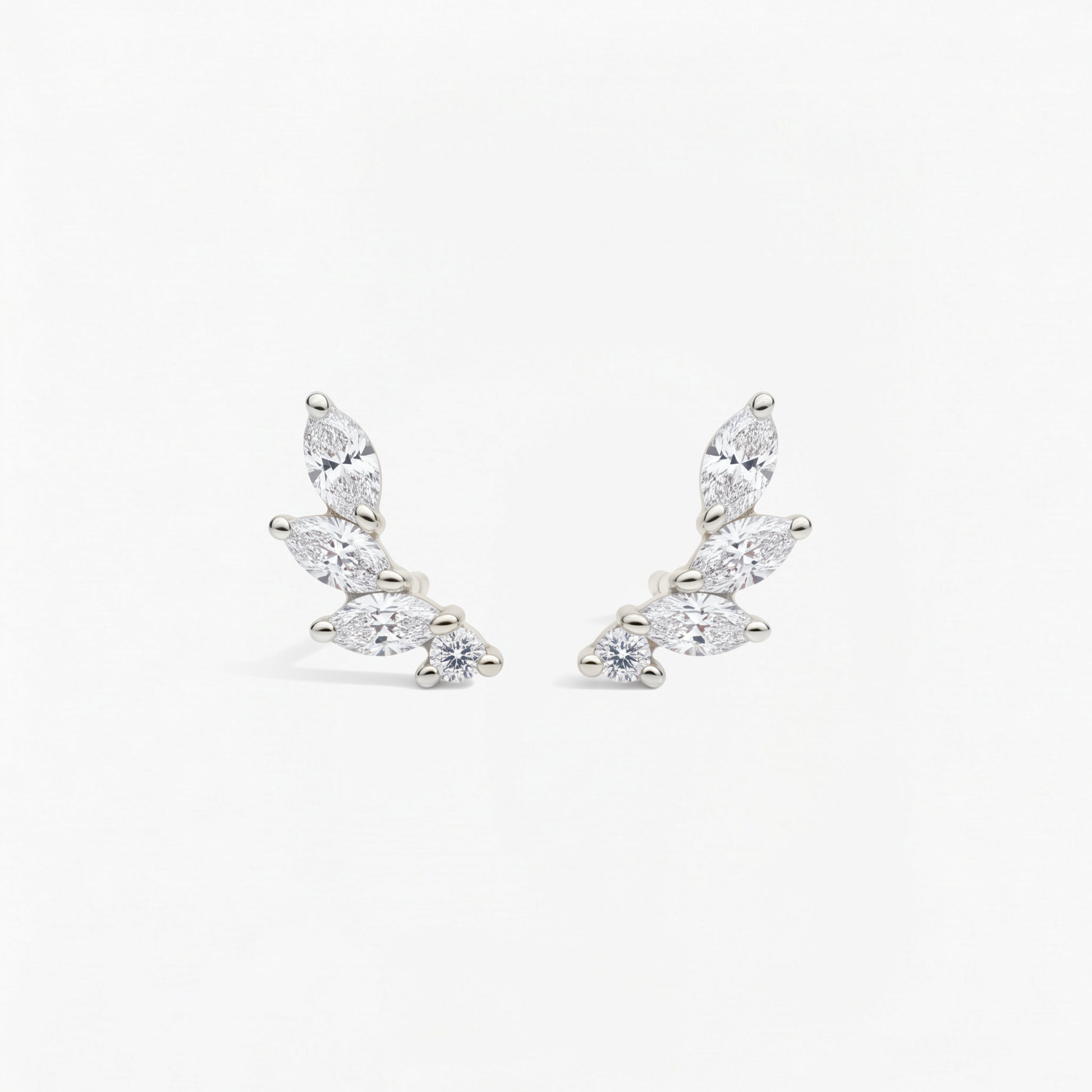 Leafline Diamond Earrings